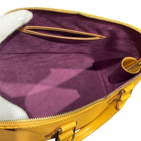 Pre Loved Louis Vuitton Alma Women Yellow Handbags - Picture 6 of 8